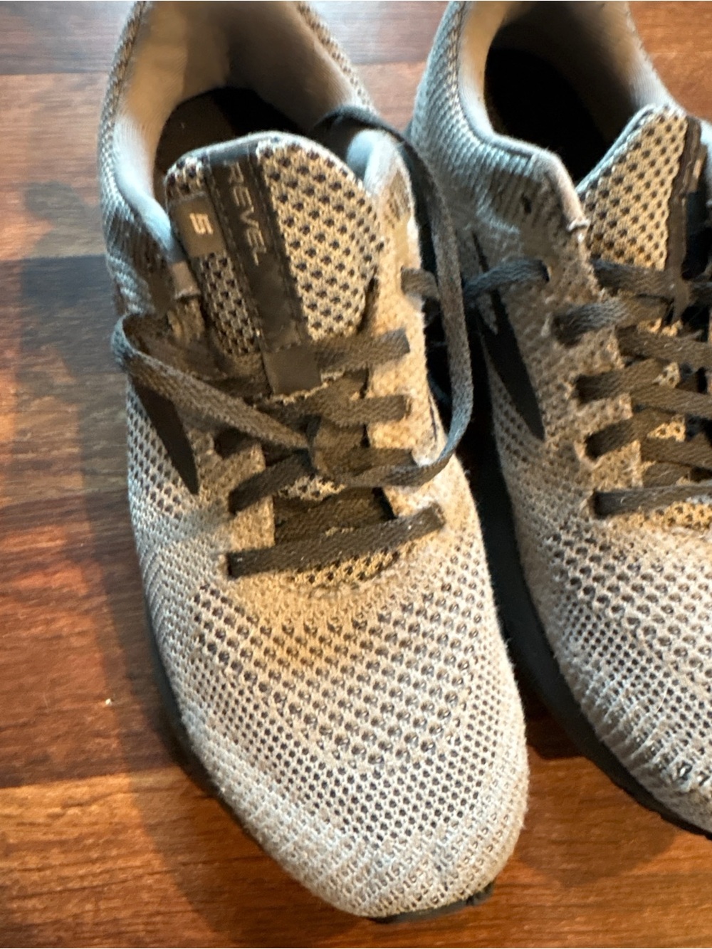 Brooks Revel Knit Sneakers in Gray and Black